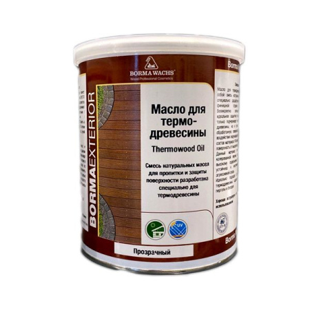 масло для термодревесины borma termowood oil цвет прозрачный 1 л
