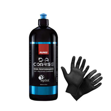 паста полировальная rupes coarse 1 л комплект с перчатками