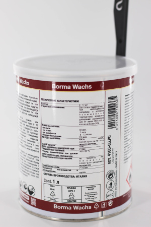 лак паркетный 1к пу borma easy parkettlack цвет прозрачный, 30% блеска 1 л комплект