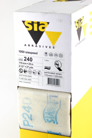 абразивный материал в рулонах 1950 siaspeed 115мм х 25м р240 sia abrasives
