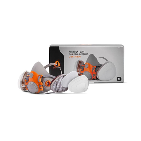 респиратор для защиты дыхания j-set6500 с фильтрами, размер m