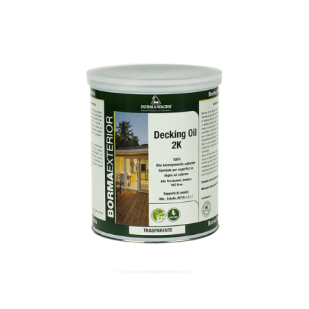 масло датское двухкомпонентное borma decking oil 2k цвет прозрачный 1 л