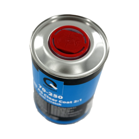 акриловый лак q-refinish q70-250 2k hs as clearcoat 2:1 с отвердителем в комплекте