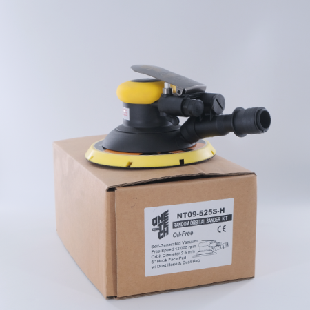 машинка шлифовальная орбитальная эксцентриковая onetech nt09-525s-h с пылеудалением в мешок