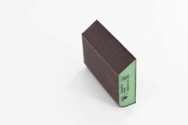 абразивная губка 4-х сторонняя комбинированная 7990 siasponge block жесткая 98х69х26мм р180