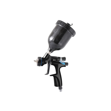 краскопульт малярный devilbiss dv1-c-bar-13-b+ 1,3 дюза с бачком и манометром для базы