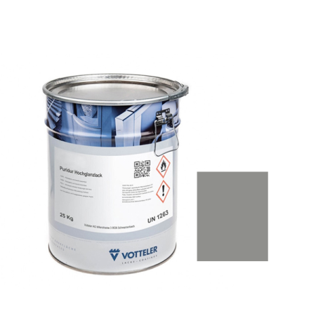 эмаль матовая акриловая votteler variopur 33800-6-9007 цвет ral 9007 5 кг
