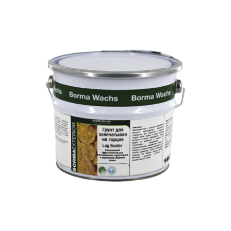 грунтовка для запечатывания торцов borma naturaqua log sealer 5 л