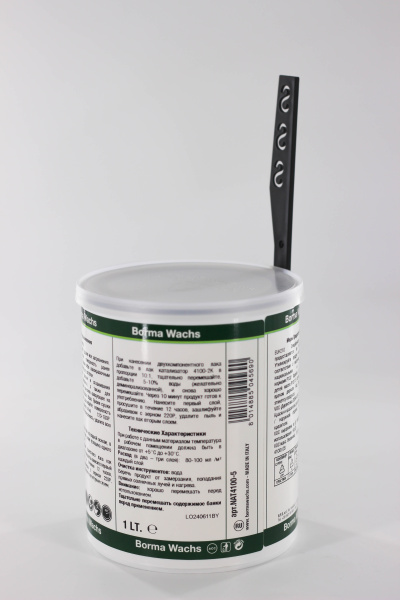 лак для паркета borma 1-2k naturaqua parkettlack цвет прозрачный, 5% блеска 1 л в комплекте