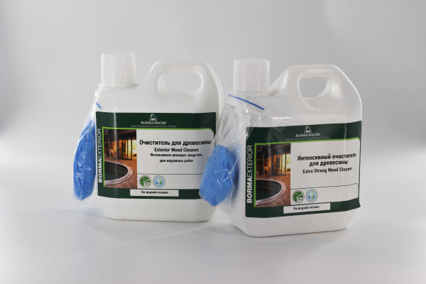 чистящее средство для древесины borma extra strong wood cleaner 1 л в комплекте