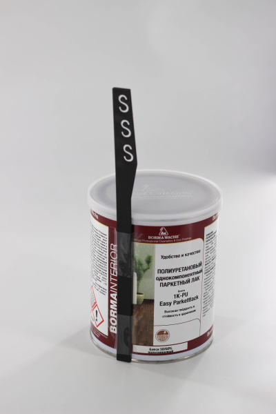 лак паркетный пу borma easy easy parkettlack цвет прозрачный 60% блеска 1л комплект