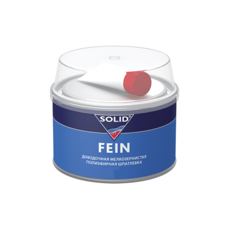 шпатлевка полиэфирная мелкозернистая solid fein с отвердителем 210 гр csx-01.012.210.xso